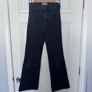 Everlane Black High-Rise Flare Jeans